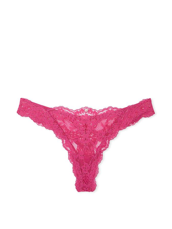 Pink Lace Thong Panty Lace Thong Panty