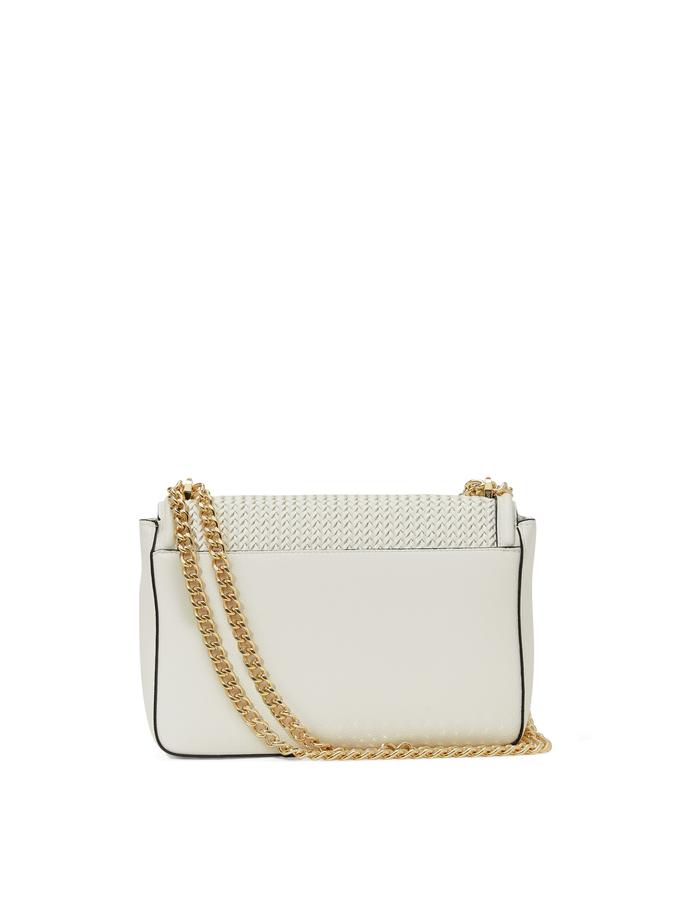 The Victoria Medium Shoulder Bag Thin Woven White image number 1