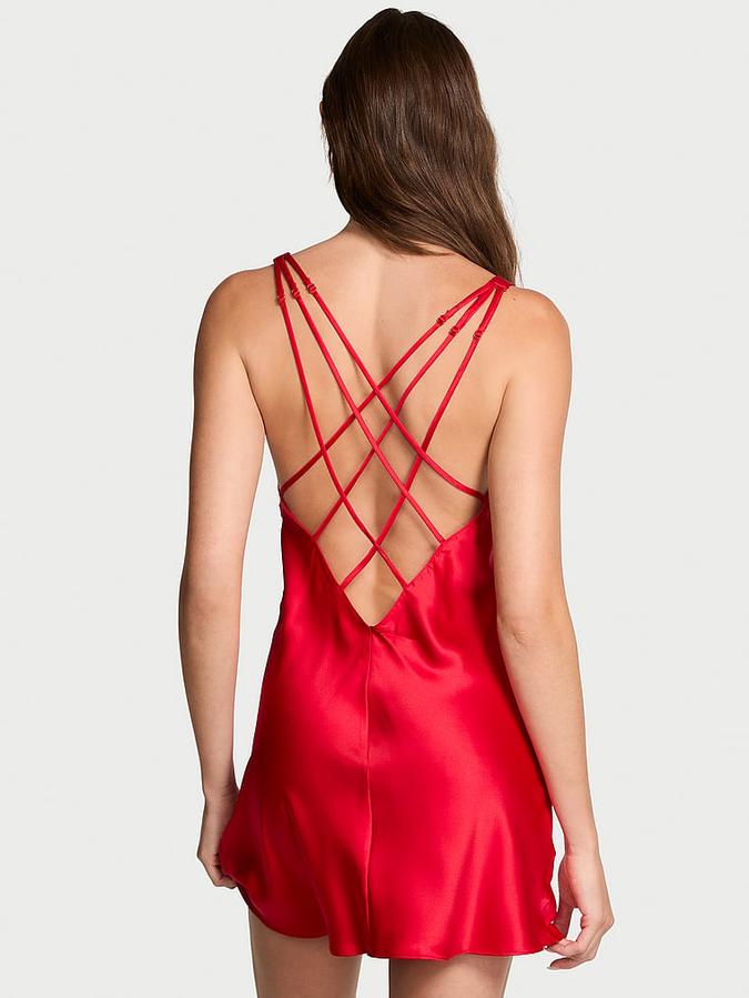 Shine Strap Satin Slip