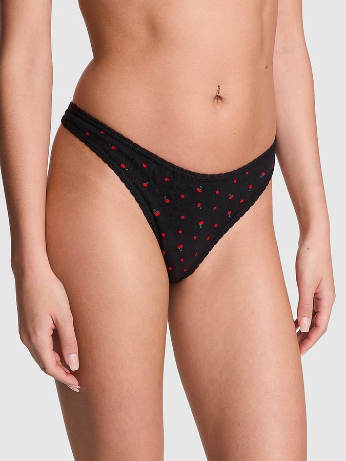 Cotton Thong Panty image number 0