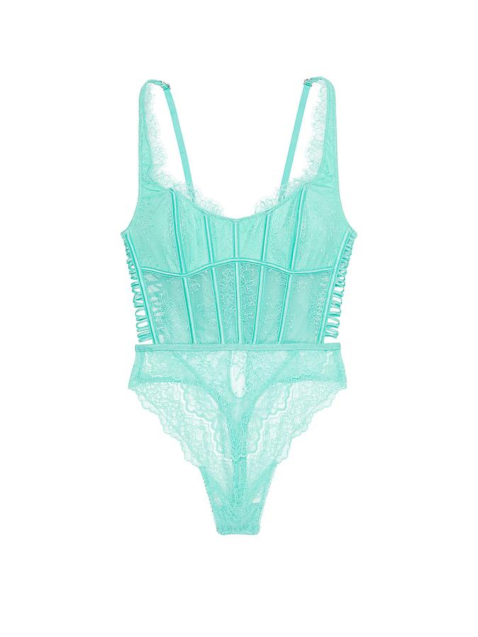 Dream Angels Wicked Unlined Lace Corset Teddy image number 2