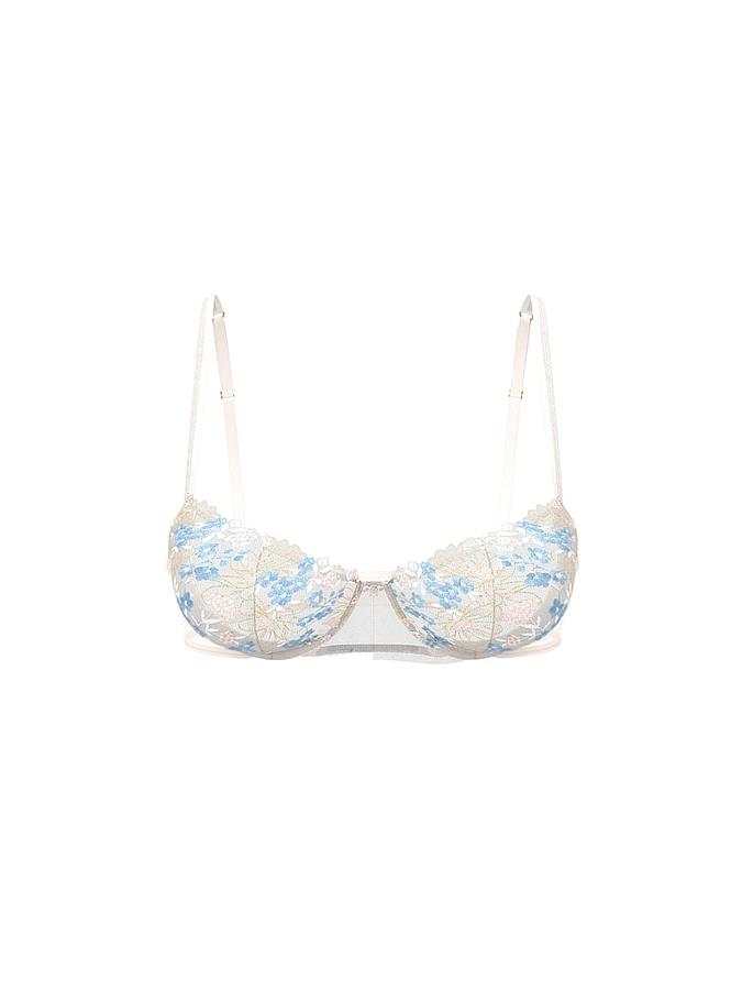 Wicked Wildflower Embroidery Unlined Balconette Bra image number 2