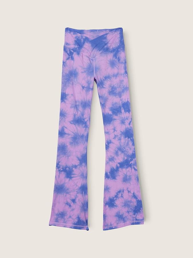 Cotton High-Waist V Crossover Leggings in Full Length image number 2