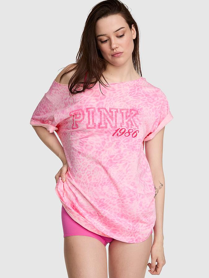 Campus Cotton&trade; Off-The-Shoulder Tee