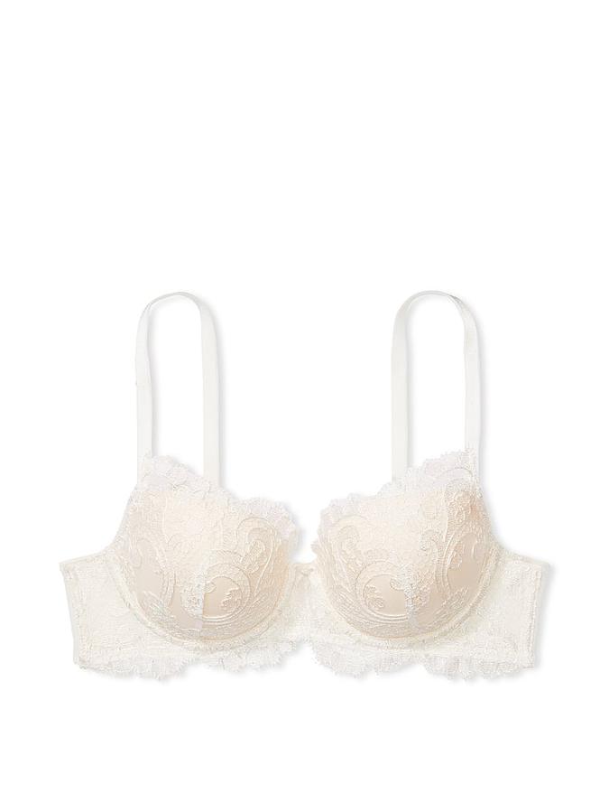 Boho Floral Embroidery Lightly Lined Demi Bra image number 2