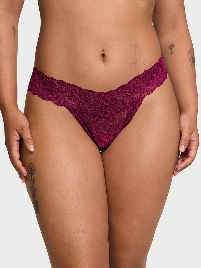 Lace Thong Panty image number 0