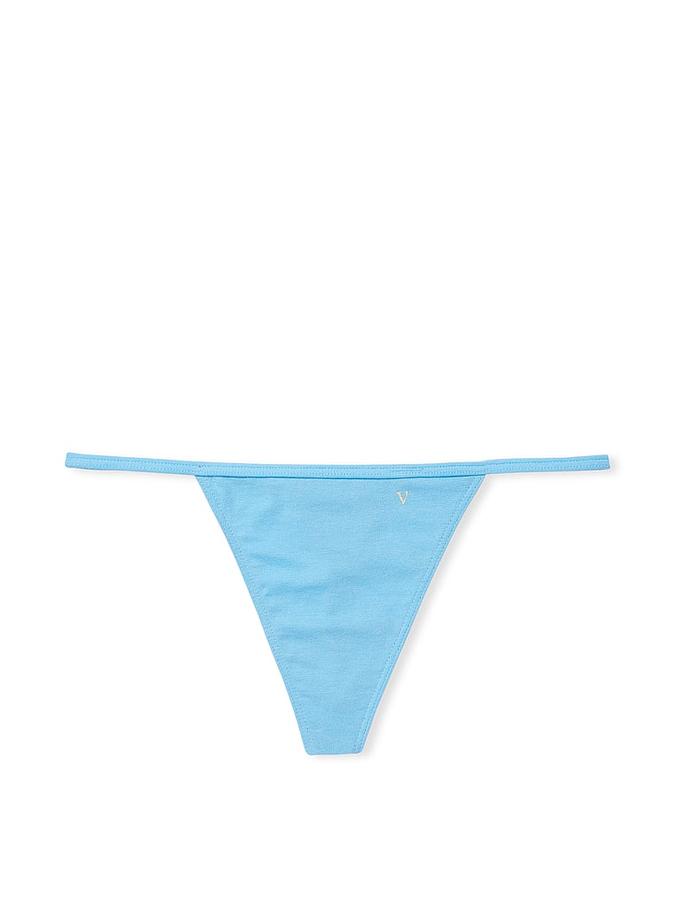 Stretch Cotton V-String Panty image number 1