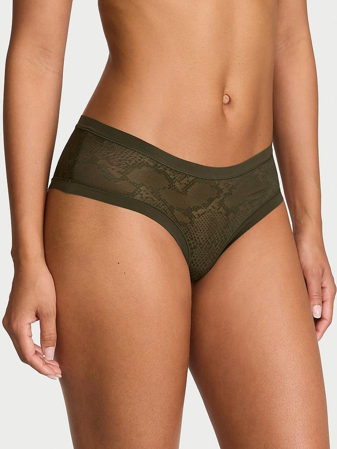 No-Show Snake Mesh Cheeky Panty