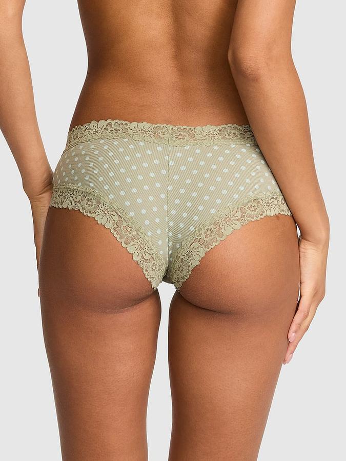 PINK Wink? Lace-Trim Cheeky Panty