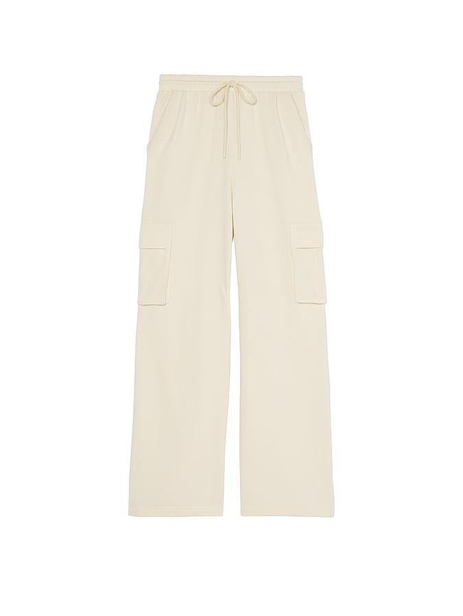 Ivy Fleece Wide-Leg Cargo Sweatpants image number 2