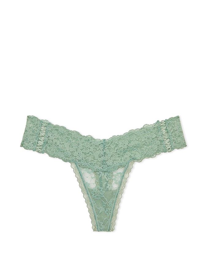 Lace-Up Lace Thong Panty image number 1