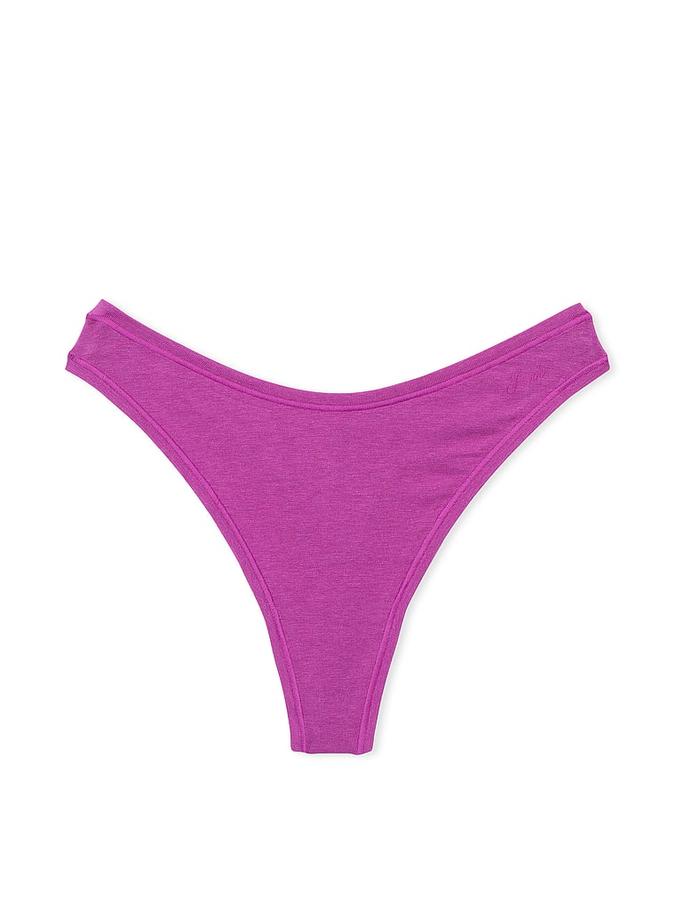 Cotton High-Leg Thong Panty image number 2