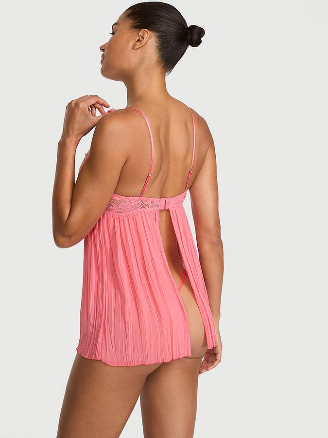 Dare to Dream Lace Pleated Babydoll Set