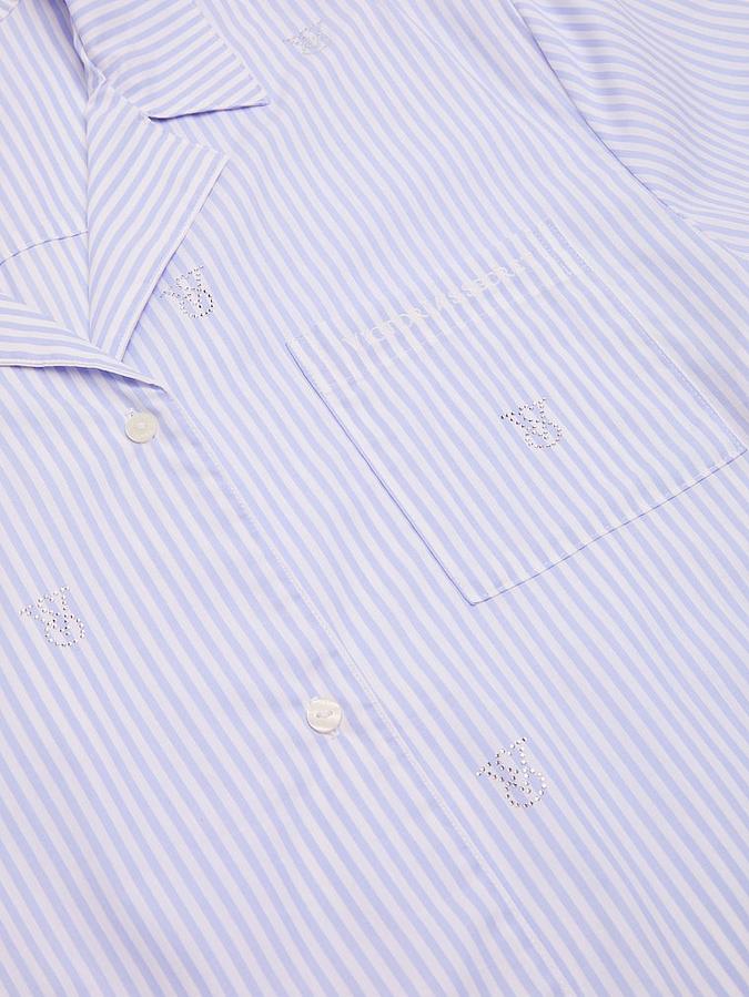 Heritage Cotton Shine Oversized Long Pajama Set image number 3