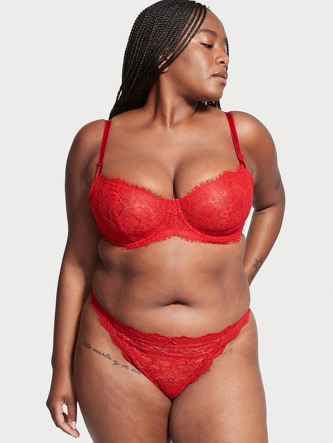 Wicked Unlined Lace Balconette Bra image number 0