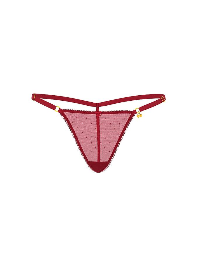 Cherry Hardware Adjustable V-String Panty image number 2