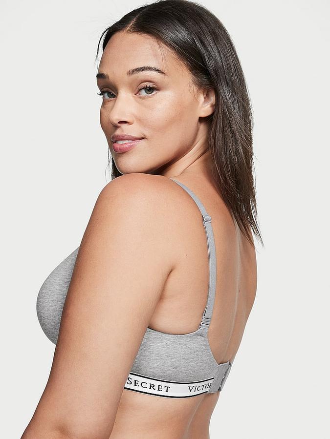 Lightly Lined Cotton Wireless Bra image number 1