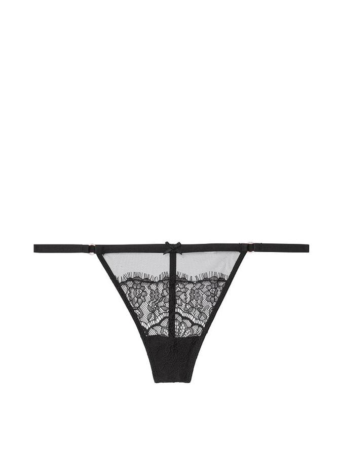Mesh and Lace V-String Panty