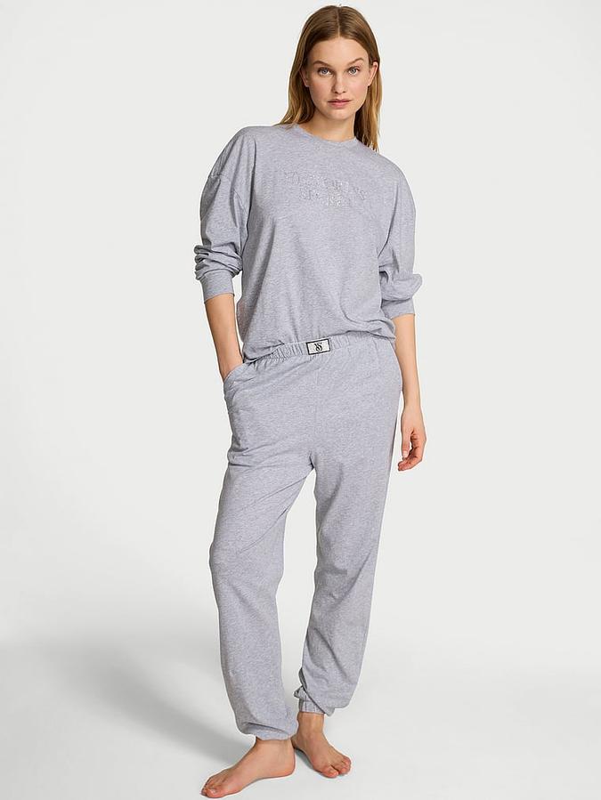 100% Cotton Shine Long Pajama Set