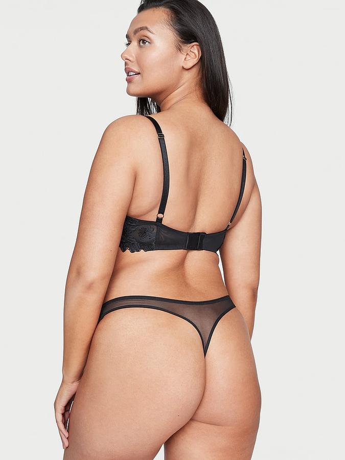 Ziggy Floral Embroidery Unlined Demi Bra image number 1