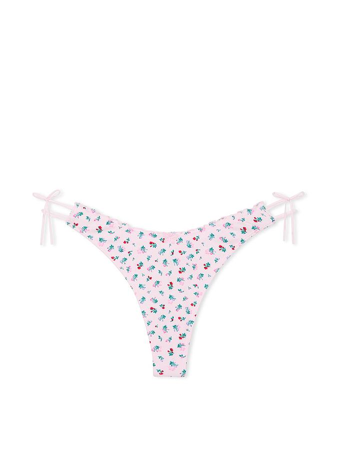 Cotton Side-Tie Thong Panty image number 0