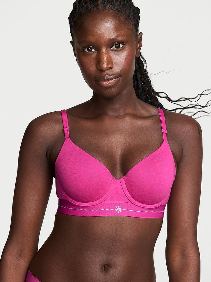 Signature Shine Cotton Lightly Lined Demi Bra