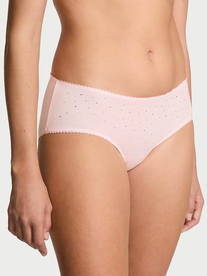 Stretch Cotton Sparkle Hiphugger Panty