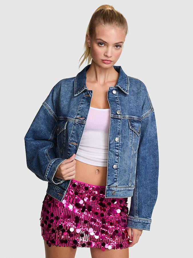 Denim by PINK Boyfriend Trucker Jacket