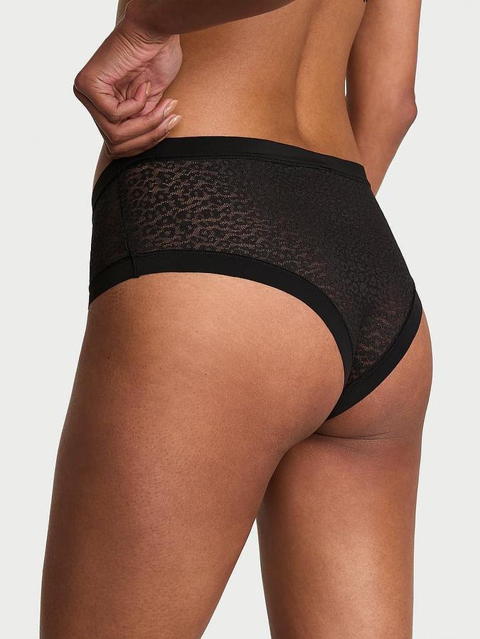 No-Show Leopard Lace Cheeky Panty