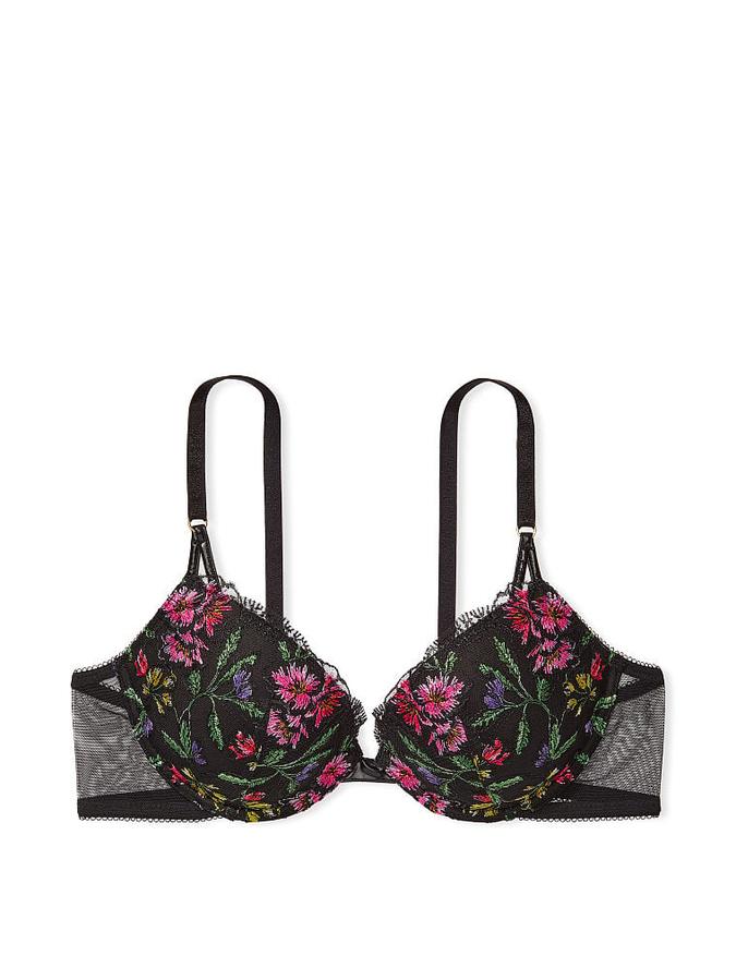 Embroidered Push-Up Bra image number 2