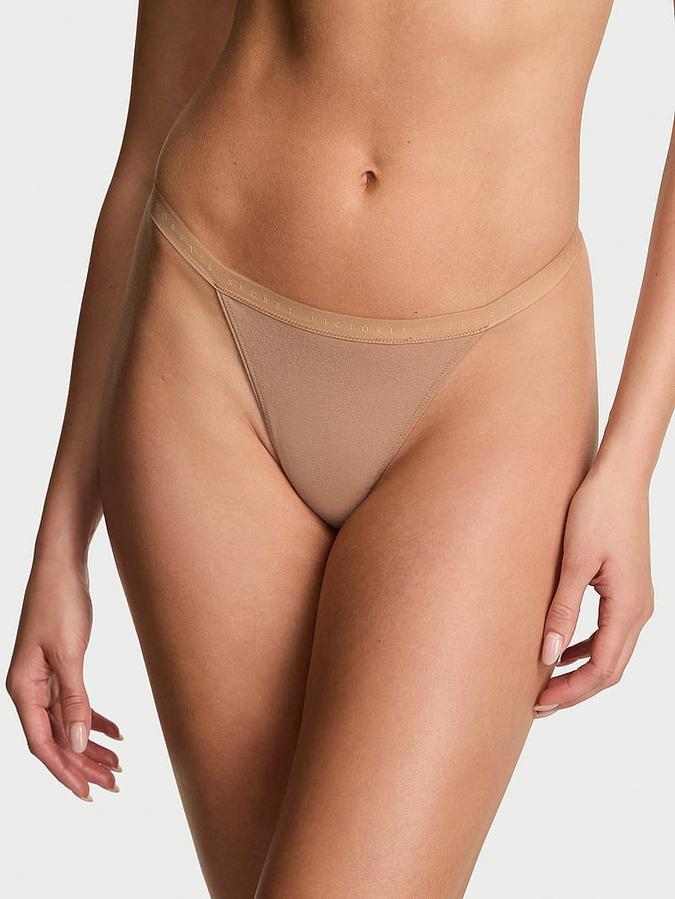 Stretch Cotton V-String Panty