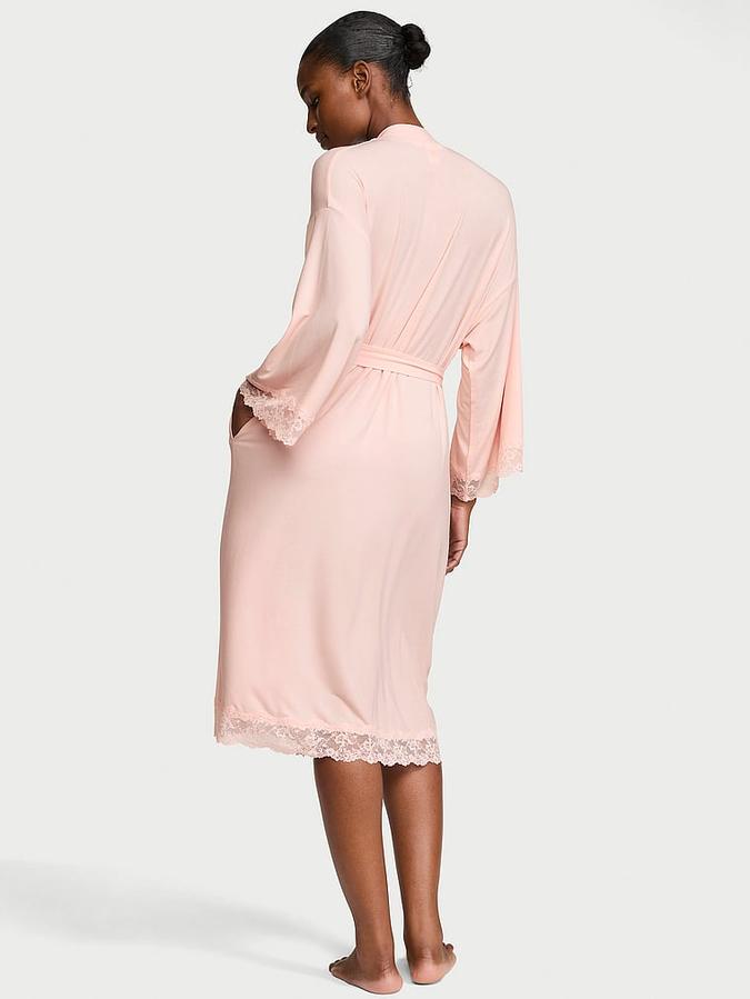 SoSoft? Modal Lace-Trim Robe