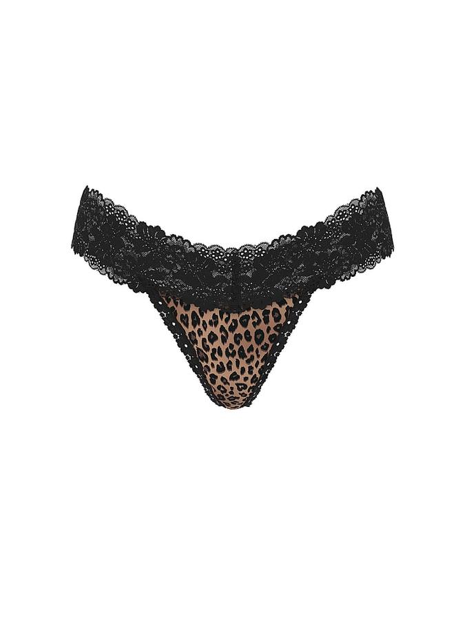 Wink Lace-Trim Thong Panty image number 2