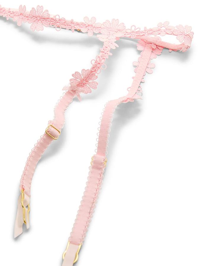 Blossom Embroidery Garter Belt image number 3
