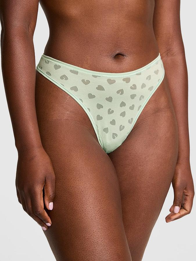 Cotton High-Leg Thong Panty