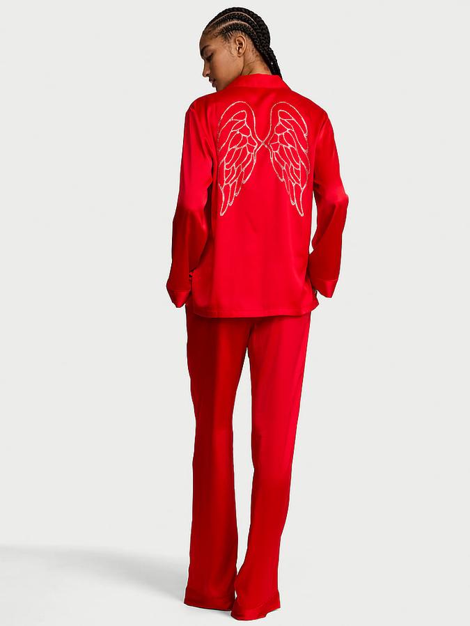 Signature Satin Long Pajama Set