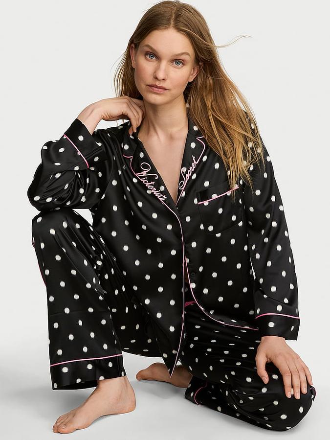 Signature Satin Long Pajama Set