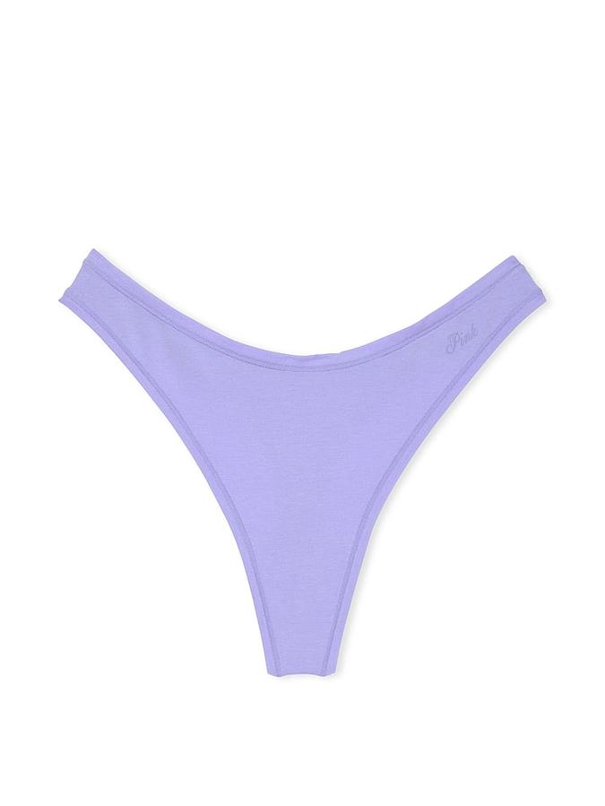 Cotton High-Leg Thong Panty image number 2