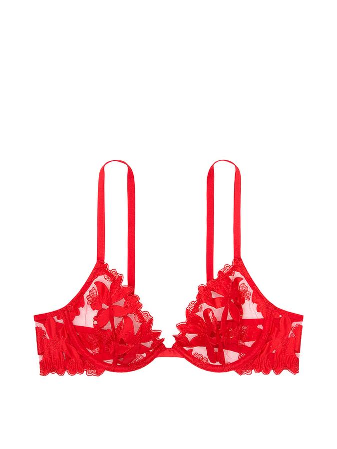 Ziggy Floral Embroidery Unlined Demi Bra image number 2