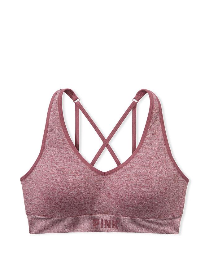 Pink Active Seamless Air Medium-Impact Sports Bra image number 2