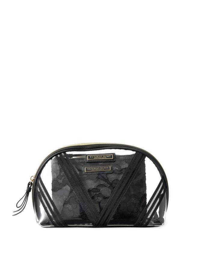 The Victoria Cosmetic Case Duo Black Lace image number 2