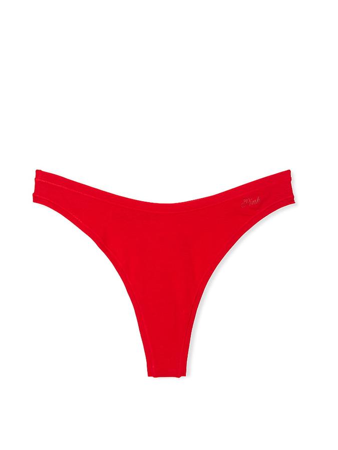 Cotton High-Leg Thong Panty