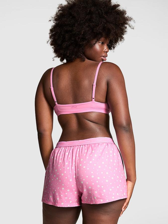 Flannel Boxy Pajama Shorts image number 1
