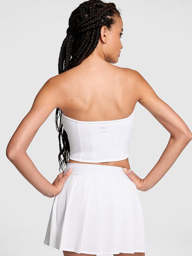 The Cinched Cotton Strapless Corset Top image number 1