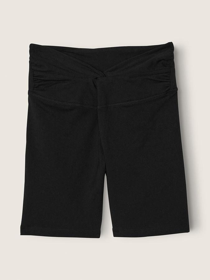 6" Cotton Twist Waist Biker Shorts image number 2
