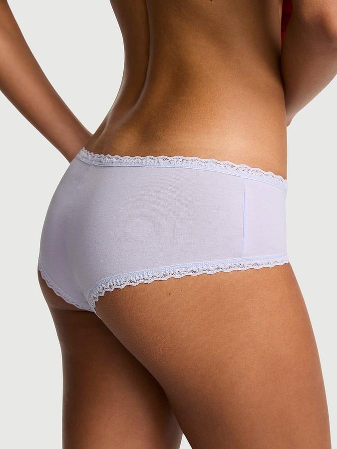 Cotton Lace-Waist Cheeky Panty