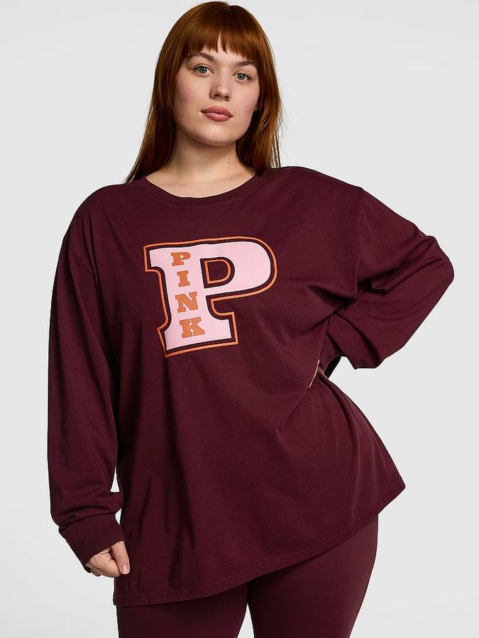 Campus Cotton Long-Sleeve Tee image number 0
