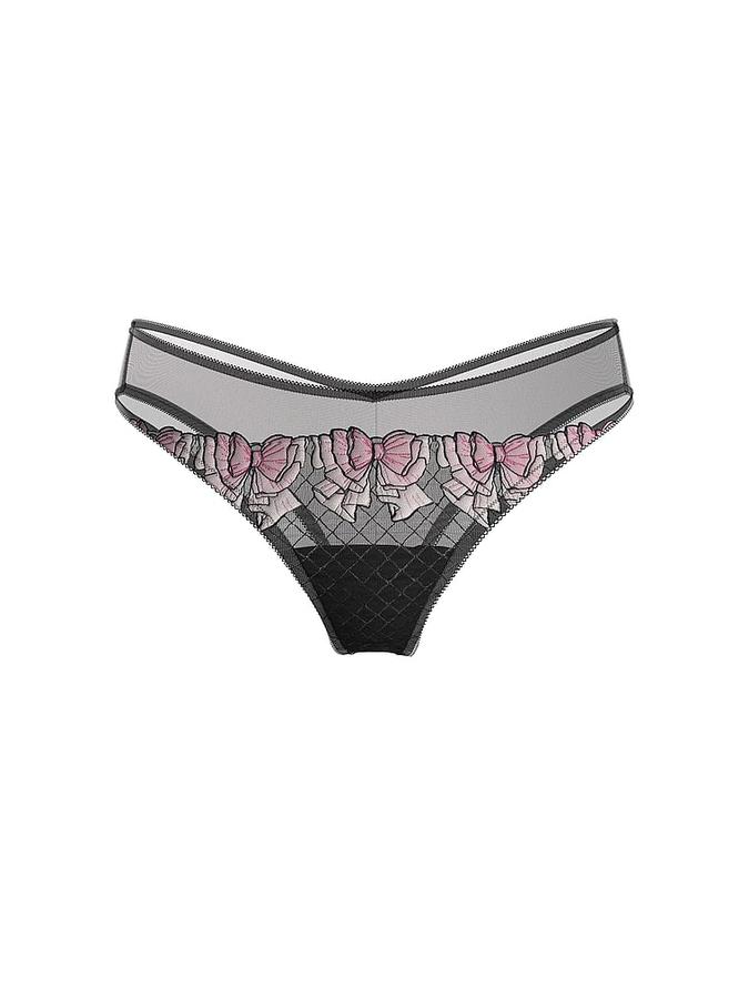 Tease Bow Embroidery High-Leg Cheeky Panty image number 2