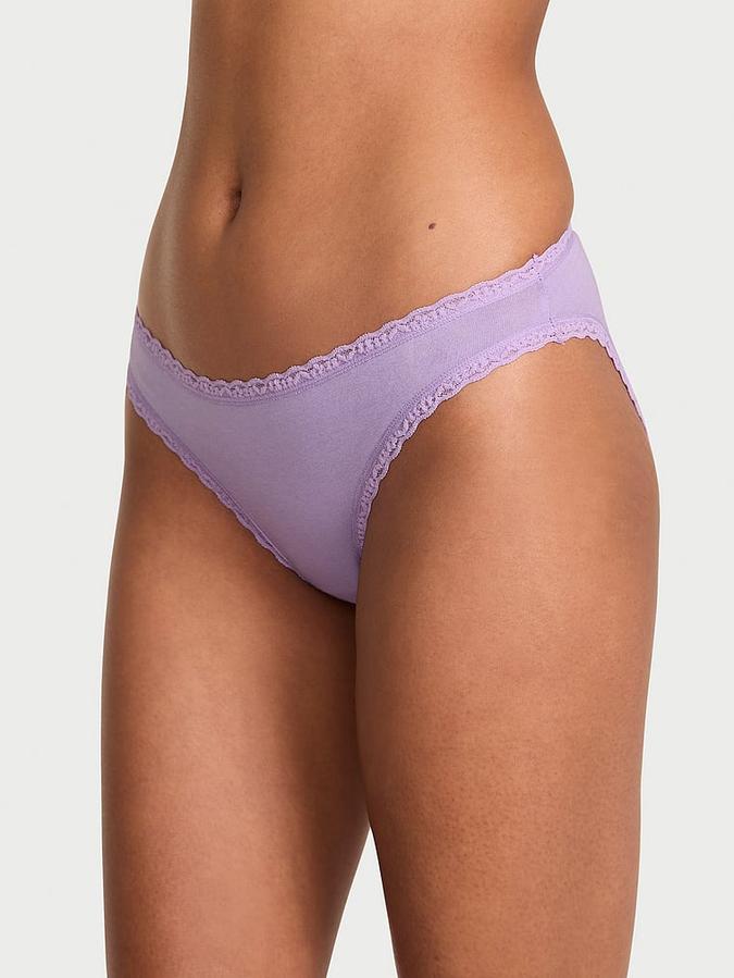 Cotton Lace Bow Bikini Panty