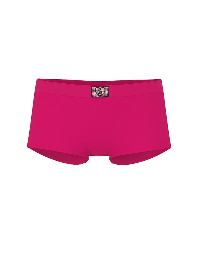 Logo Cotton Heart Shine Patch Boyshort Panty image number 2